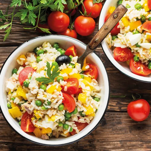 Gemüse-Reis-Salat
