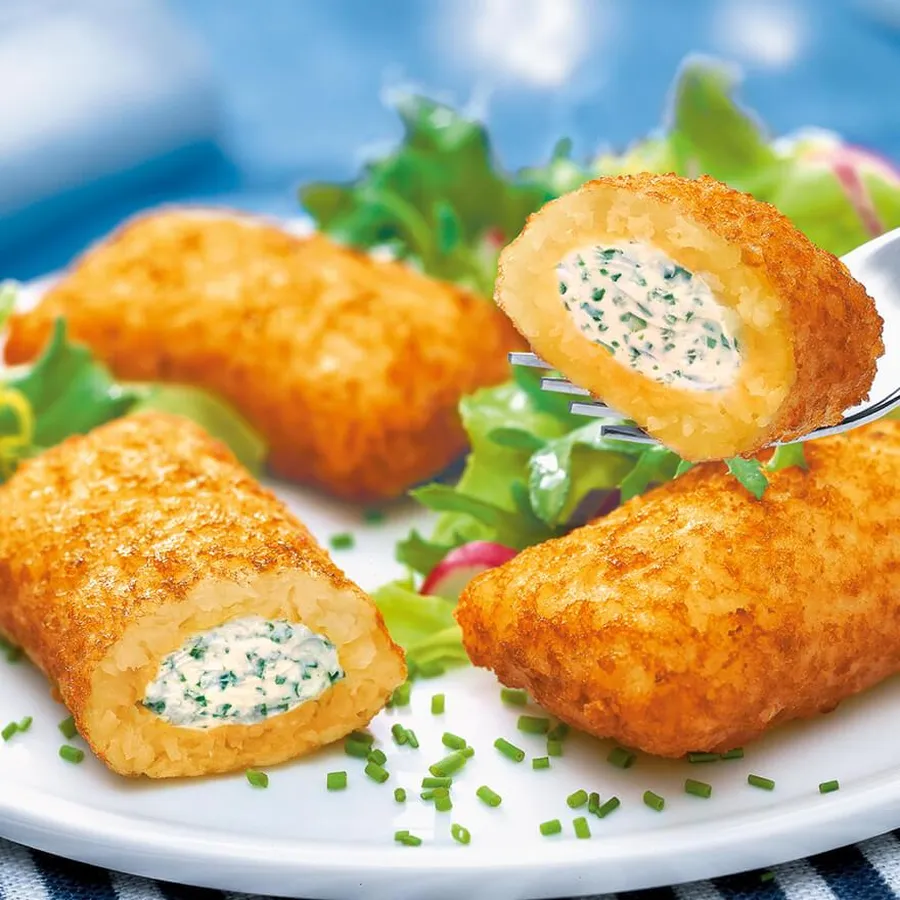 Kartoffel-Frischkäse-Taschen