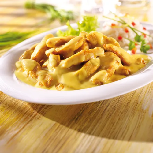 Abbildung Hähnchen Geschnetzeltes in Curryrahmsauce