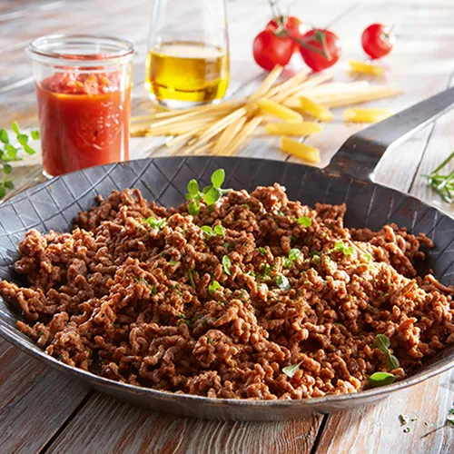Eierspätzle mit Blitz-Bolognese