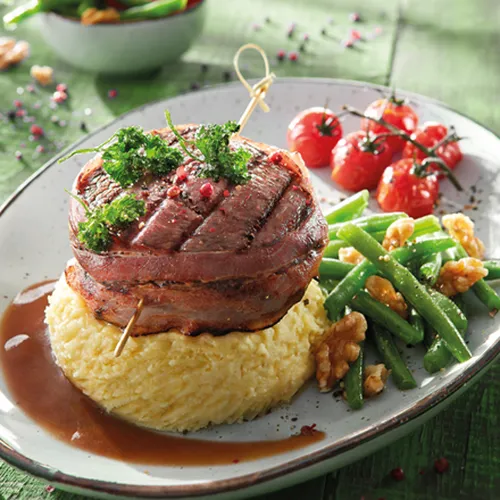 Kalbssteak-Türmchen