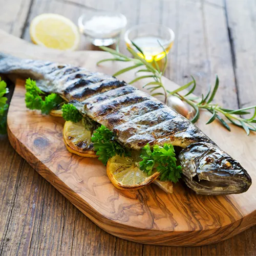 Regenbogen-Forelle mit Kräuter Limetten Marinade