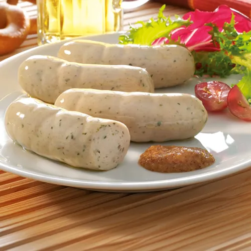 Abbildung Weißwurst mit Senf