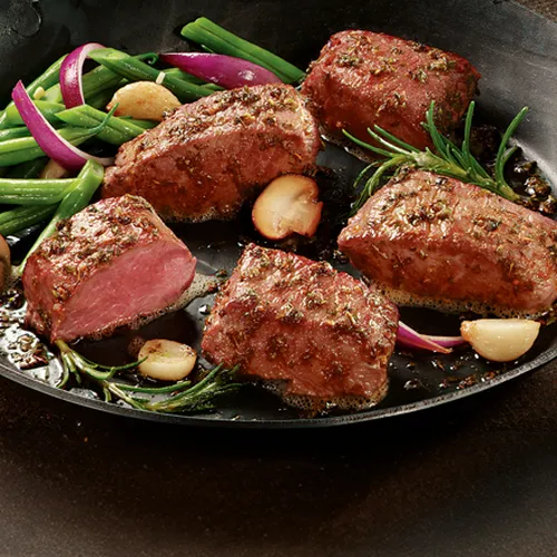 Abbildung Lammsteaks mariniert