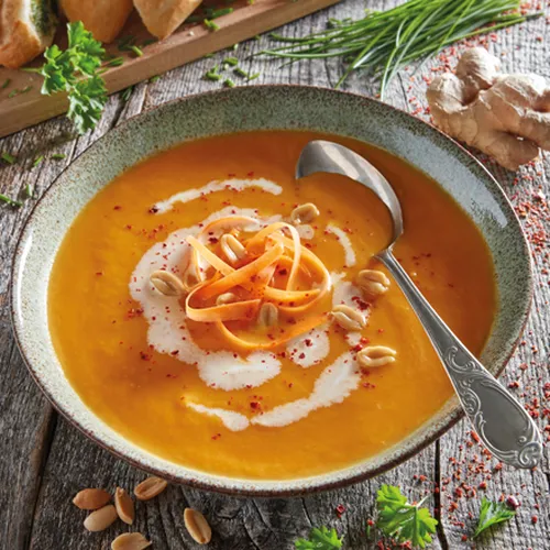 Möhren-Ingwer-Suppe